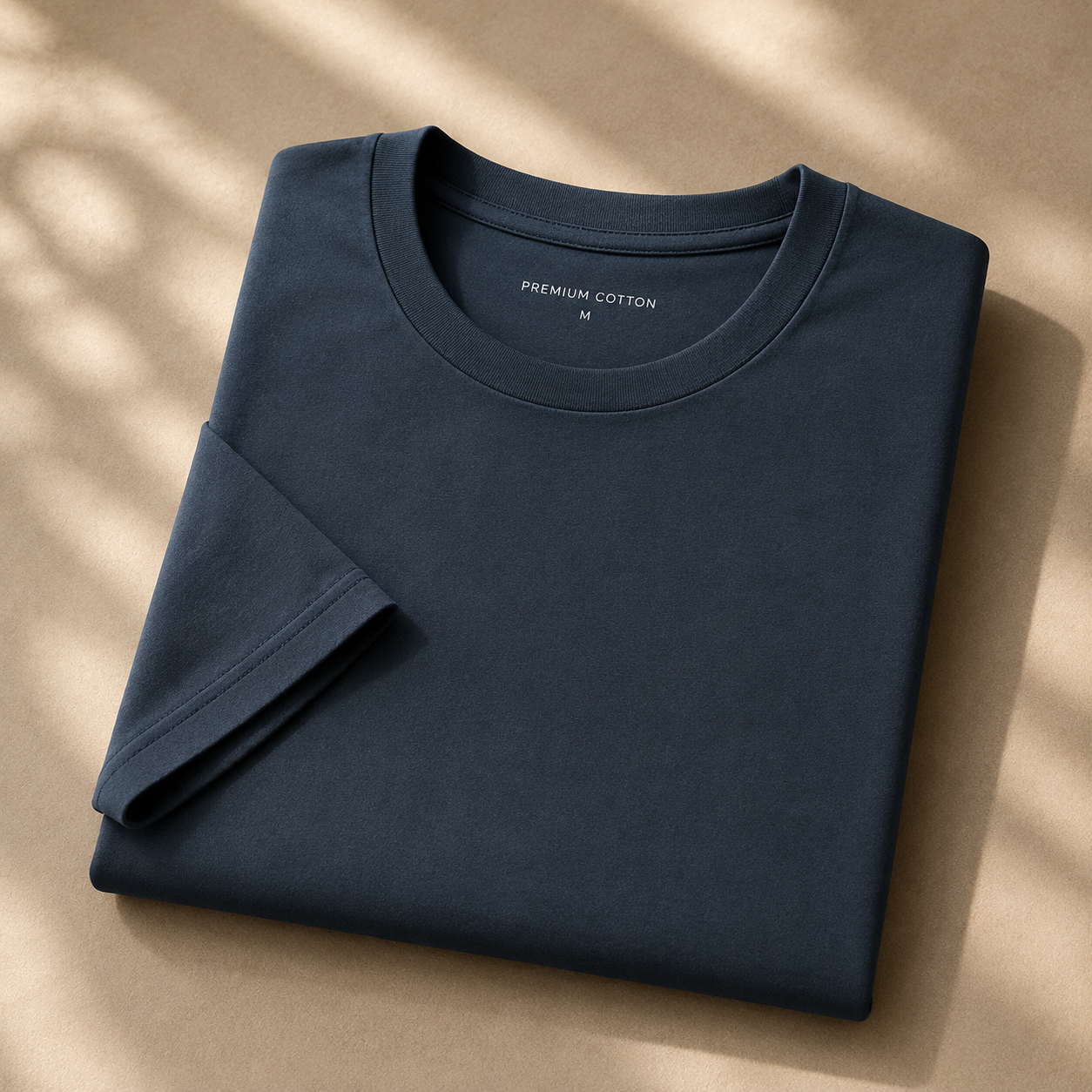 Solid Round Neck Tee