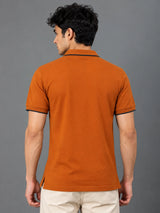 Men's Umber Regular Polo T-shirt - Premium Cotton