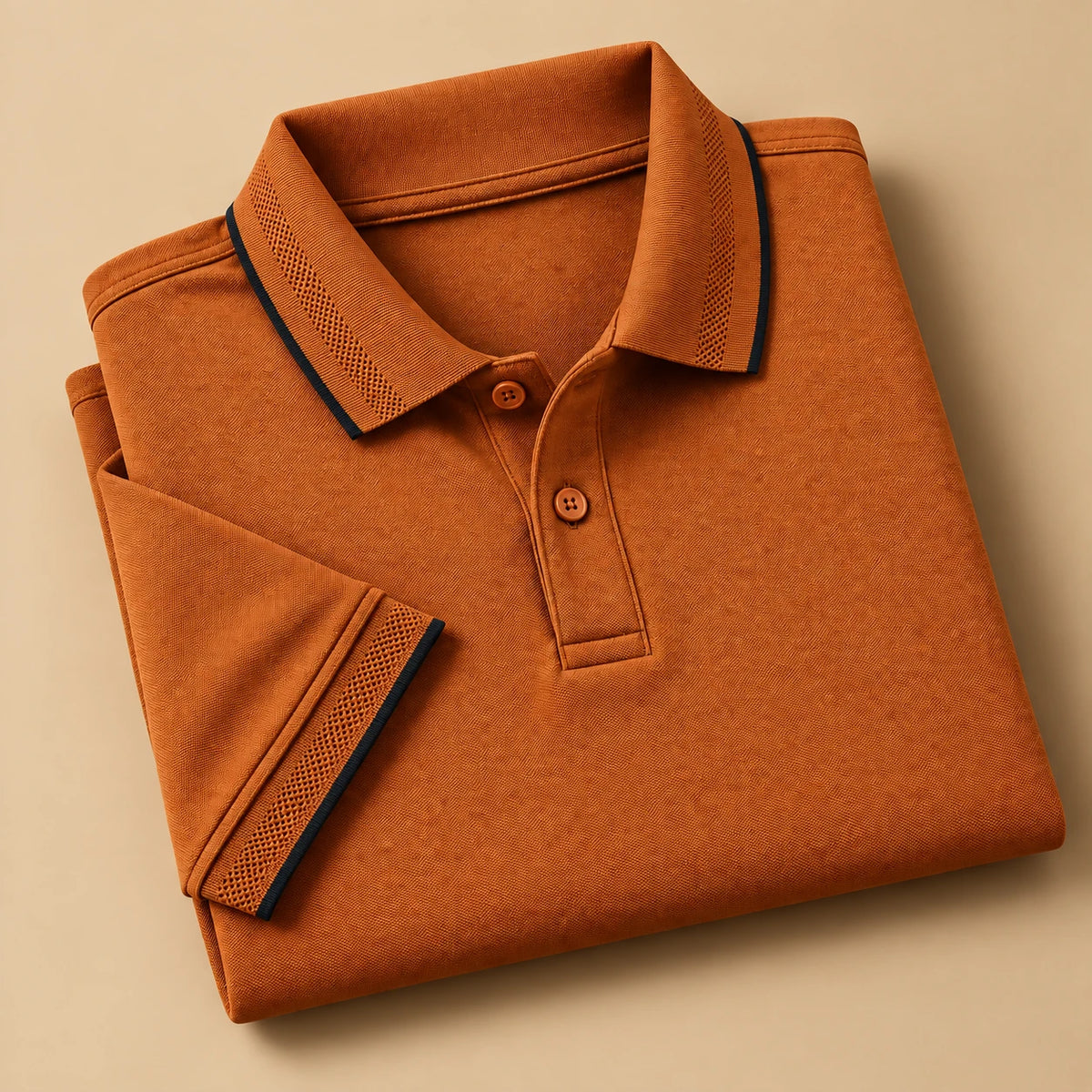 Men's Umber Regular Polo T-shirt - Premium Cotton