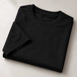 Men’s Black Plain Oversized T-Shirt –Premium French Terry