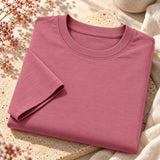 Men’s Dusty Rose Plain Oversized T-Shirt – Premium French Terry