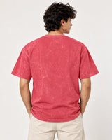 Men’s Plum Acid wash Oversized T-Shirt – Premium French Terry