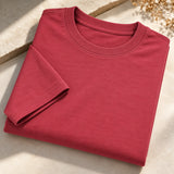 Men’s Plum Plain Oversized T-Shirt –Premium French Terry