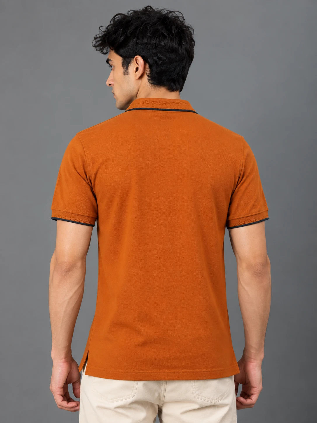 Men's Umber Regular Polo T-shirt - Premium Cotton